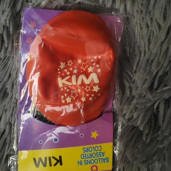Personalized Balloons for every occasion, "KIM" in assorted Colors - Picture 2 of 3